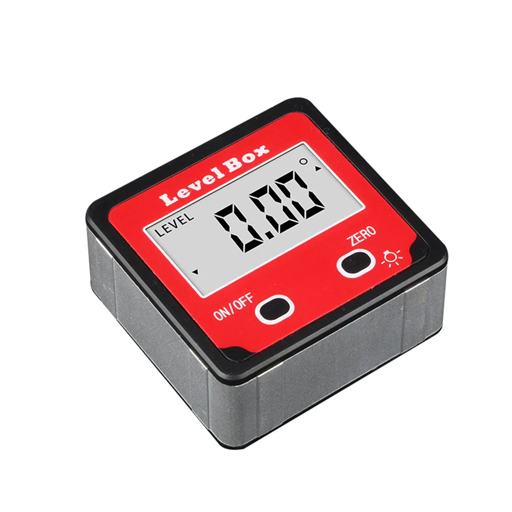  Red High Precision digital protractor inclinometer Level box digital angle finder Bevel Box with ma