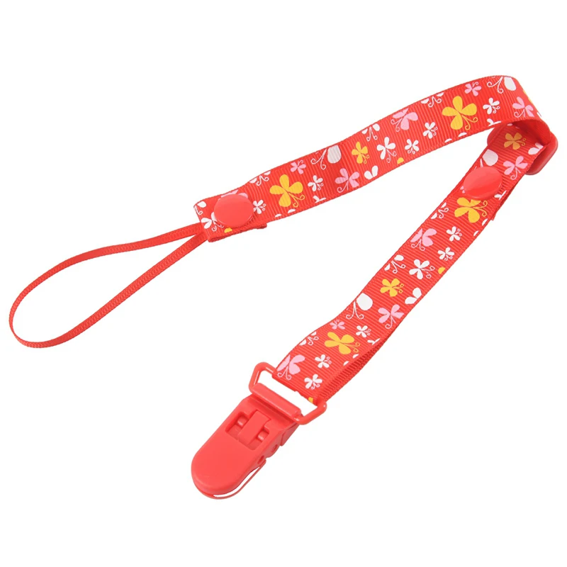 Baby Pacifier Clip Chain Dummy Clip Nipple Holder For Nipples Children Pacifier Clips Teether Anti-Drop Rope Adjustable Holder F