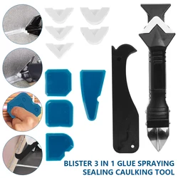 Dissolvant de coulis en Silicone, spatule de scellement, Kit d'outils de calfeutrage, grattoir Joint, vente de cadres de salle de bains, joints d'étanchéité, outils de peinture 12 pièces 