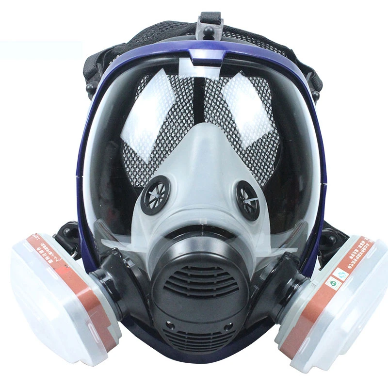 

7 in 1 Chemical Face Respirator 6800 7suits 6001 Gas acid dust Respirator Paint Pesticide Spray Silicone filter Laboratory PM020