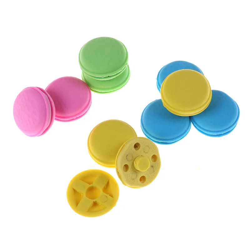 

Fashion Cute Macarons Colors Rubber Pencil Eraser Sweet Stationery 2pcs/set