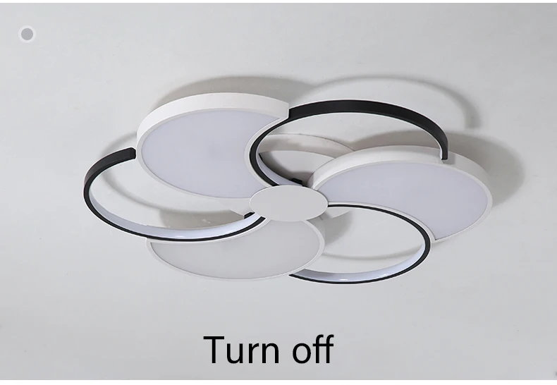 Modern LED Flush Mount Ceiling Lights Luminaeres For Living Room Bedroom Dining Room Black Frame Ceiling Lamps Indoor Lighting