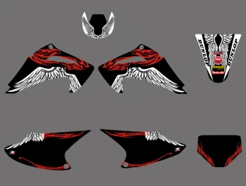 

0560STAR TEAM GRAPHIC&BACKGROUND DECAL STICKER Kit for CRF150 CRF230 CRF150F CRF230F CRF AIR COOLED 4 STROKES 2003 04 05 06 2007