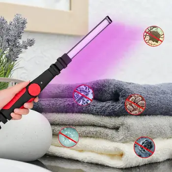 

Portable UVC Germicidal Lamps Folding Handheld UV Wand USB Ultraviolet Disinfection Light Mite Removal Sterilizer for Home