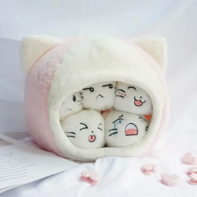 30 см милые 9 шт. Кошачий коготь/Кошачий коготь плюшевые игрушки кошачье гнездо мягкая подушка кукла диван подушка домик для домашних животных детская игрушка для детская вечеринка на день рождения подарок - Цвет: 1