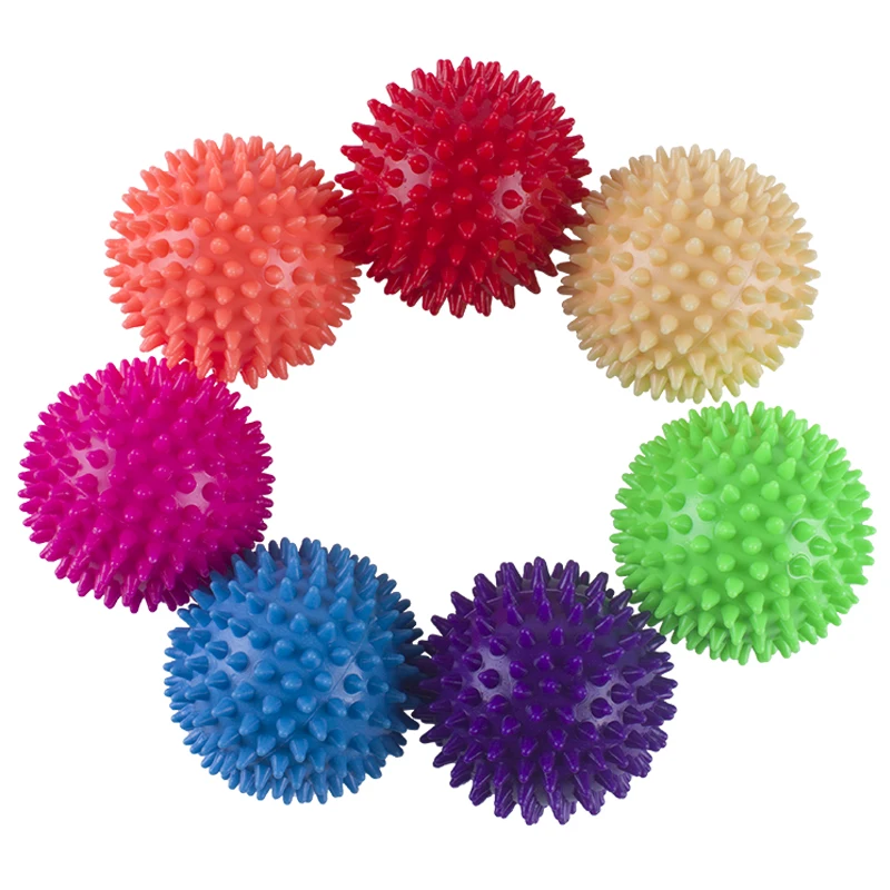 1 Pc 7.5cm Massage Ball Roller Reflexology Stress PVC Relief For Body Yoga Massage Balls PVC Easy To Use Pocket Masseur Pilates