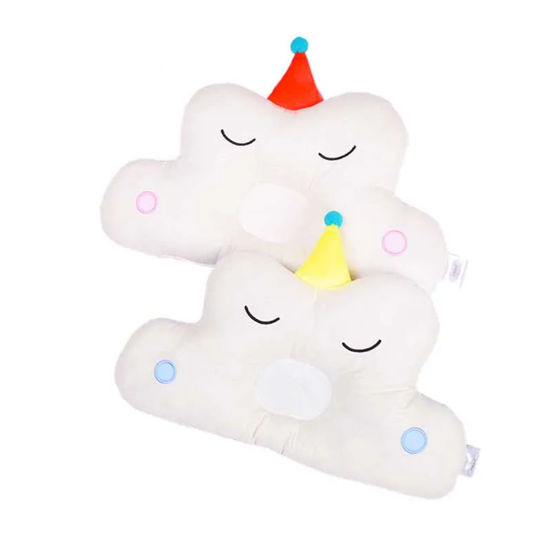 Cotton Cloud Форма Детские спальные головы позиционер Подушка с вышивкой для