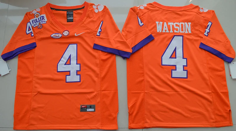 Новейший Clemson Tigers DeShaun Watson, Sammy Watkins, Wayne Gallman II, Artavis Scott Ben Boulware для мужских Джерси - Цвет: color as photo