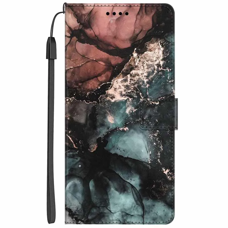 Elegant Leather Flip Wallet Case with Magnetic Closure