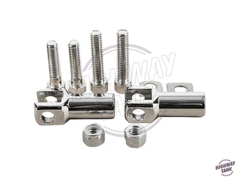 

Chrome Motorcycle Foot Pegs Moto Foot Rest Supports Mounts Clevis Kit case for Harley Davidson Softail 2000 2001 2002 2003-2006