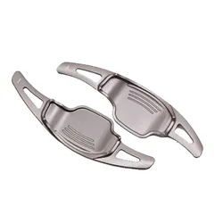 Aluminum Alloy Wheel Shift Paddle Shifter Extension - Set of 2 Car Decoration Accessories (GRAY)