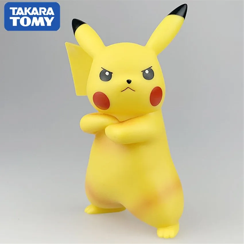 18cm Pokemon Pikachu Angry face action figure toys collection 