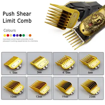 

8PCS/set Professional Limit Comb Cutting Guide Combs 1.5/3/4.5/6/10/13/19/25mm Set Fits All Full Size Hair Clipper Cutting