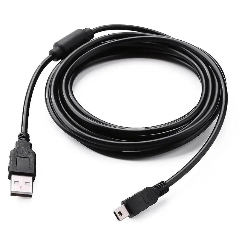 3 м Мини USB кабель питания зарядный провод с магнитным кольцом USB стабильная безопасность практичная и долговечная для sony PS3 геймпад