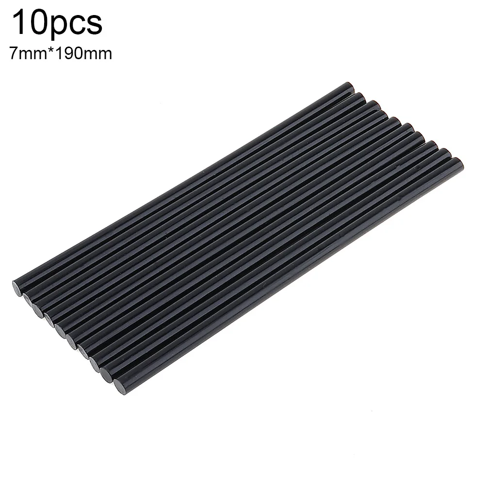 5pcs 10pcs 20pcs Glue Stick Black Hot Melt Gun Glue Sticks Gun Adhesive DIY Tools for Glue Gun Repair Tool Accessories 7mmx190mm pexmen 4 10pcs u shaped felt callus pads self stick cushions protect calluses from rubbing on shoes adhesive pads