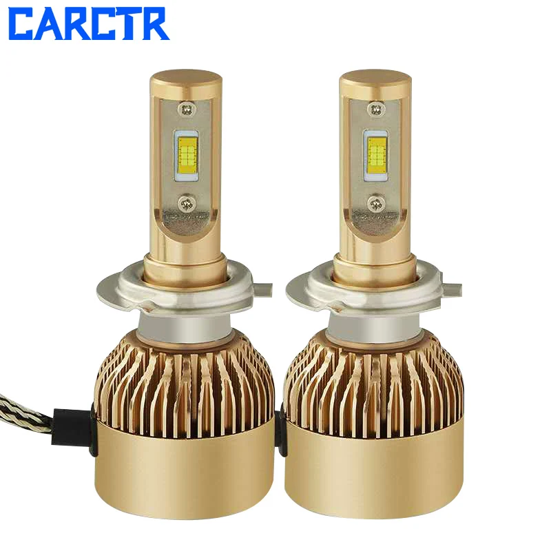 CARCTR Автомобильные фары H4 H7 светодиодные лампы H11 9005 9006 30 Вт 3800LM 6500 к H1 12В 24В |