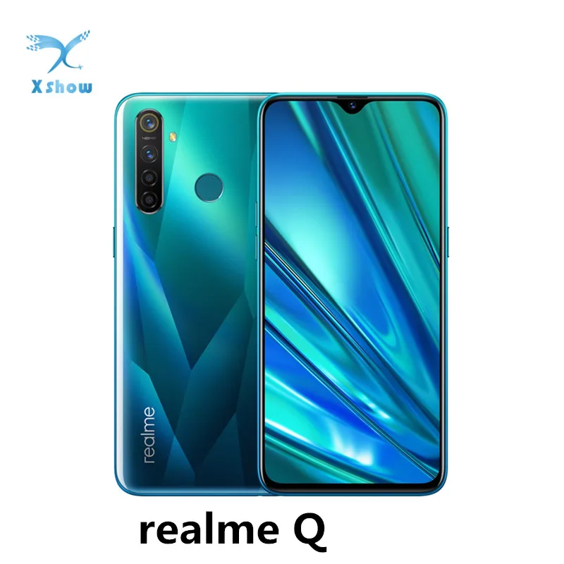 Realme Q 6 3 ''Dewdrop Экран Snapdragon 712AIE Octa Core 4035 мА/ч 48MP Quad Camera VOOC Быстрая зарядка