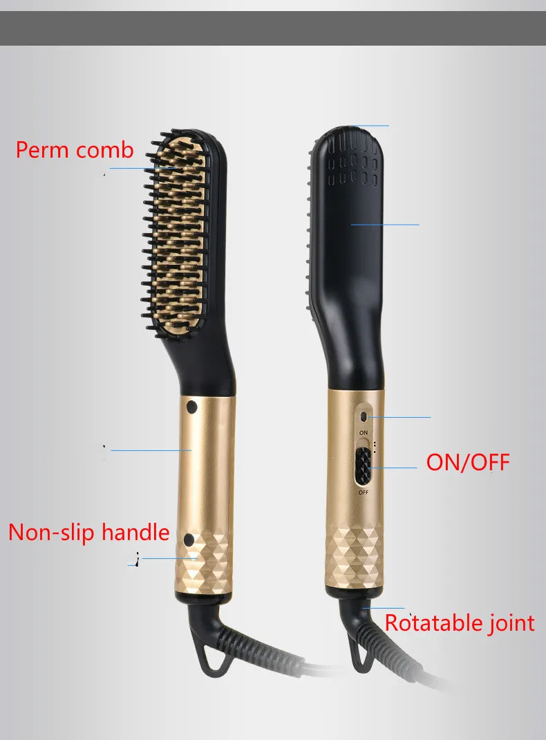 Multifunctional Hair Comb Brush Beard Straightener Hair Straighten Straightening Comb Hair Curler Quick Hair Styler For 1 Multifunctional Hair Comb Brush Beard Straightener Hair Straighten Straightening Comb Hair Curler Quick Hair Styler For 5