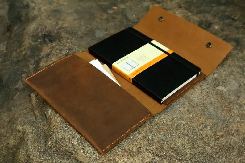 Ретро Кожаный чехол портфель для Moleskine классический ноутбук большой размер/кожа Moleskine Cahier Volant Journal Cover ML05SFP