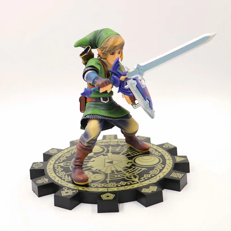 Zelda Legend Sky Sword Stance Link в штучной упаковке, набор для гаража, модель, звено, игрушка из четырех мечей
