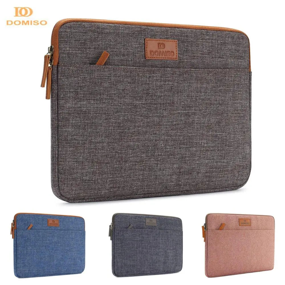 DOMISO 10 11 13 14 15 6 Inch Laptop Sleeve Canvas Case Tablet Bag Protect Computer