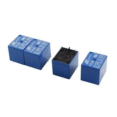 

4Pcs DC 12V 10A Coil Volt SPDT PCB General Purpose Power Relay