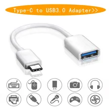 Type C USB 3,1 штекер для OTG type-A Женский адаптер Шнур для Android LeTV huawei Oppo Vivo планшетный ПК samsung смартфон