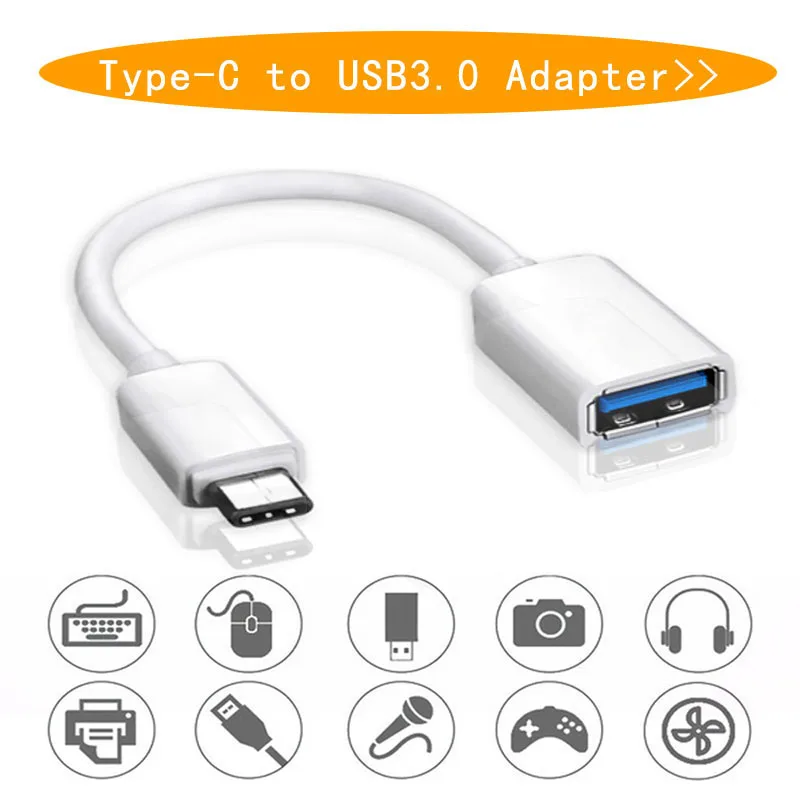 Кабель переходник Type C USB 3,1 Male To OTG Type A для Android LeTV Huawei Oppo Vivo Tablet PC Samsung Smartphone|Переходники и адаптеры| | АлиЭкспресс