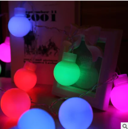 RGB 5 см Гирлянда Свет большой шар светодиодный гирлянда огни Рождество 5 м Глобус воздушные шары Фея струна Открытый год Свадьба Звездное освещение - Испускаемый цвет: RGB