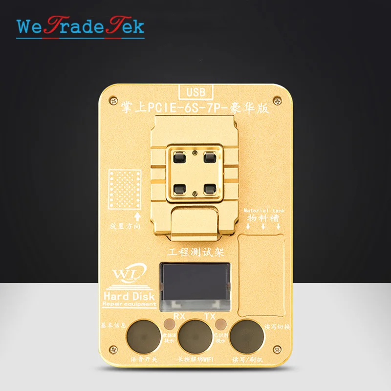 WL PCIE NAND Programmer NAND Test Fixture for iPhone X 8P 8 7P 7 6SP 6 6P SE 5 Write and Reader Hard Disk Repair Equipment