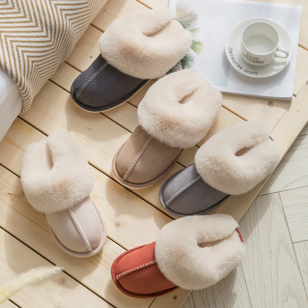 Home Shoes Men Slippers Home Slippers Women's Mens Couples Warm Slip On Comfortable Floor Home Slippers Indoor Shoes Chinelo