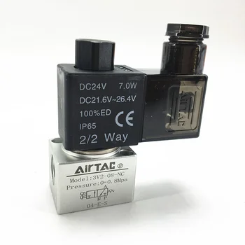 

3V2-08-NC 3V2-06-NC DC24V AC220V Airtac solenoid valve pneumatic components 3V series