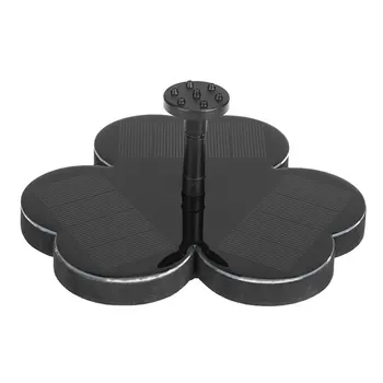 

Clover Shape Solar Fountain Solar Bird Bath Fountains Pump Outdoor Water Floating Pond Fountain Pump Garden Fountain Pool