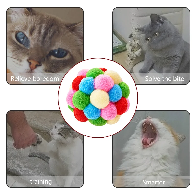 Pet Toys Funny Cartoon Cute Bite Resistant Plush Toy Pet Chew Toy For Cats Pet Interactive Supplies Pet Partner 30