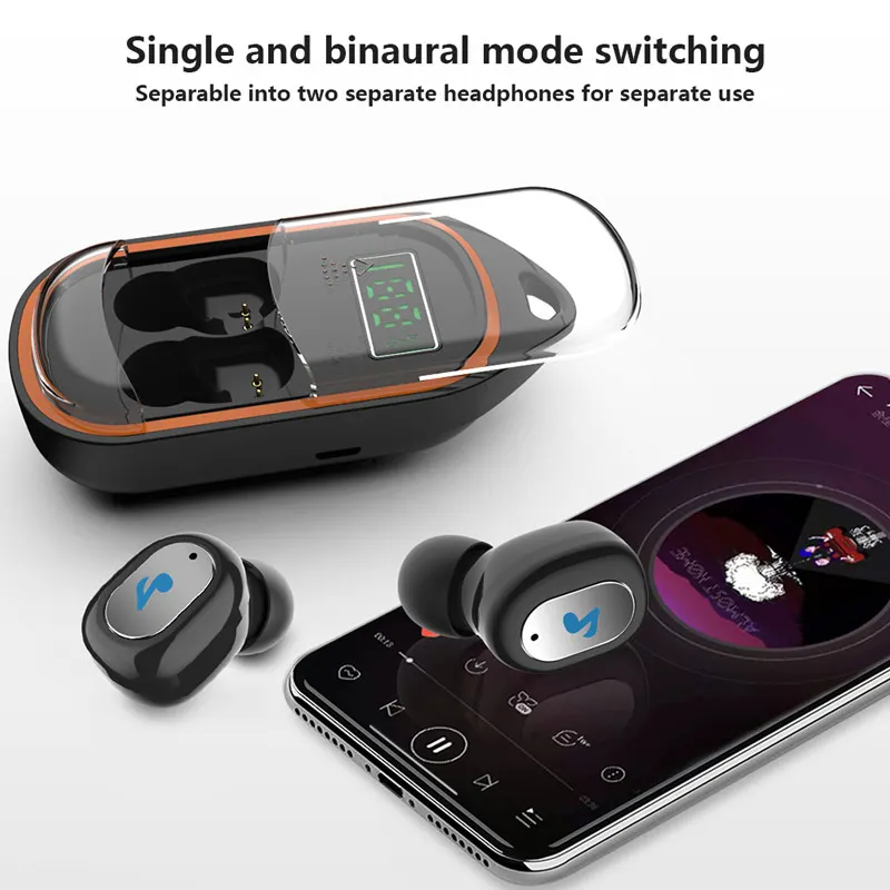X21S TWS Wireless Bluetooth Earphones Gaming 5.0 Earbuds Earphone Sport HiFi Intelligent Noise Reduction Charging Box | Электроника