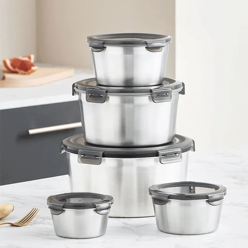 keep warm food container 4pcs stainless