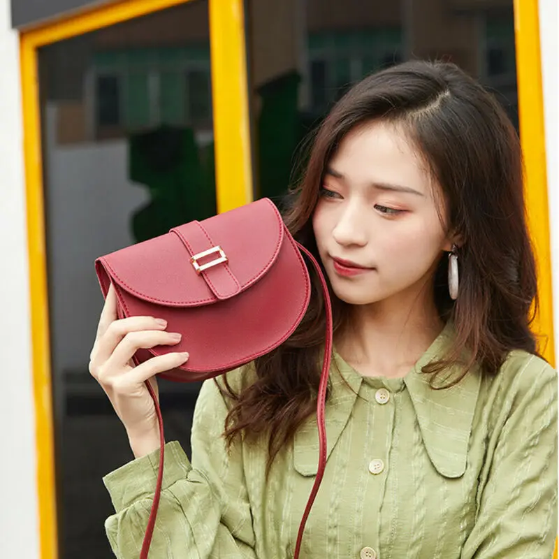 Сумки через плечо для женщин однотонные сумки модная женская наплечная сумка Повседневная кожаная сумка женская сумка через плечо