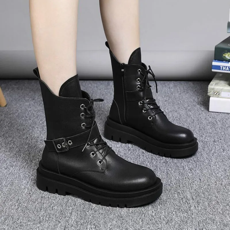 goth buckle boots