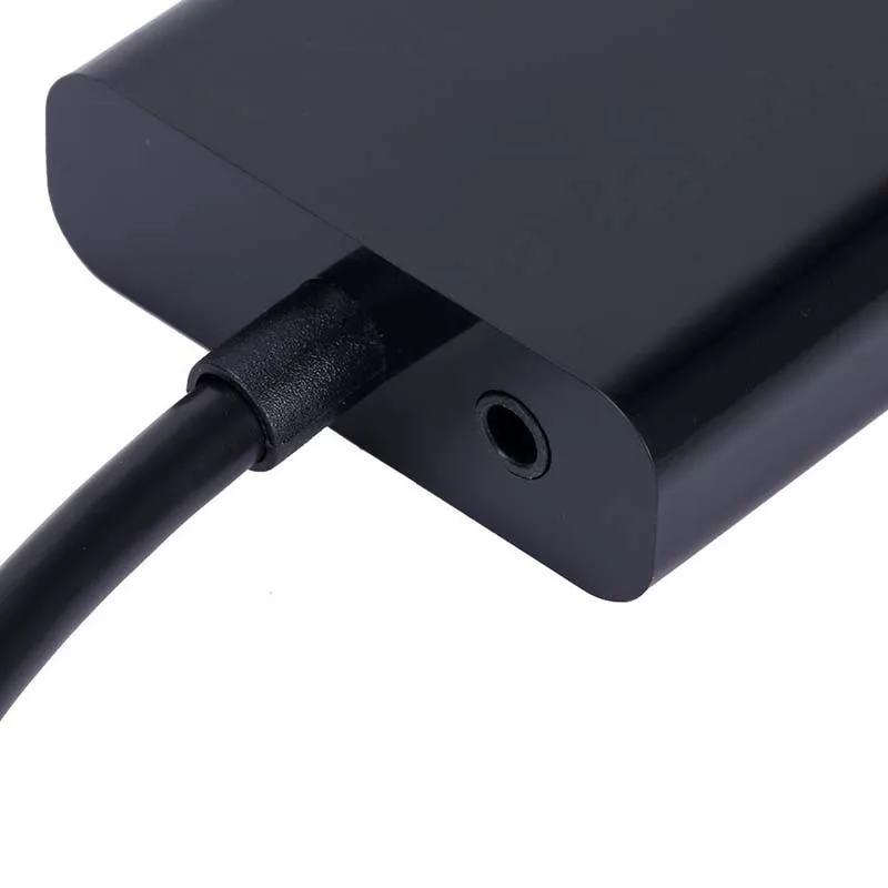 HDMI к VGA видео адаптер кабель конвертер до 1080P цифровой аналоговый ПК, HDTV, dvd-плеер, ноутбуки и т. Д.-черный