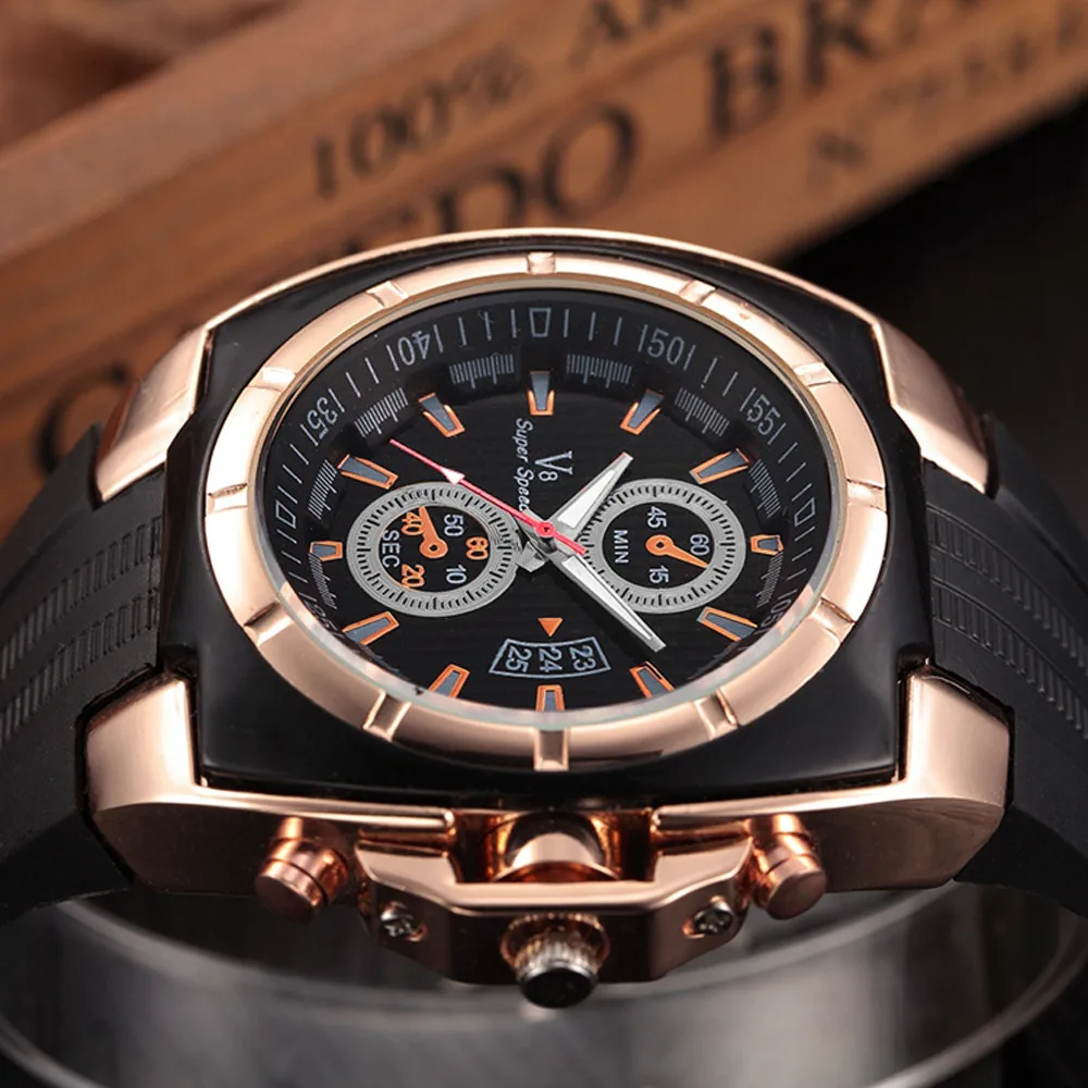 Новые модные мужские деловые часы, элегантные роскошные мужские спортивные наручные часы, тонкие спортивные кварцевые часы из силикагеля для студентов