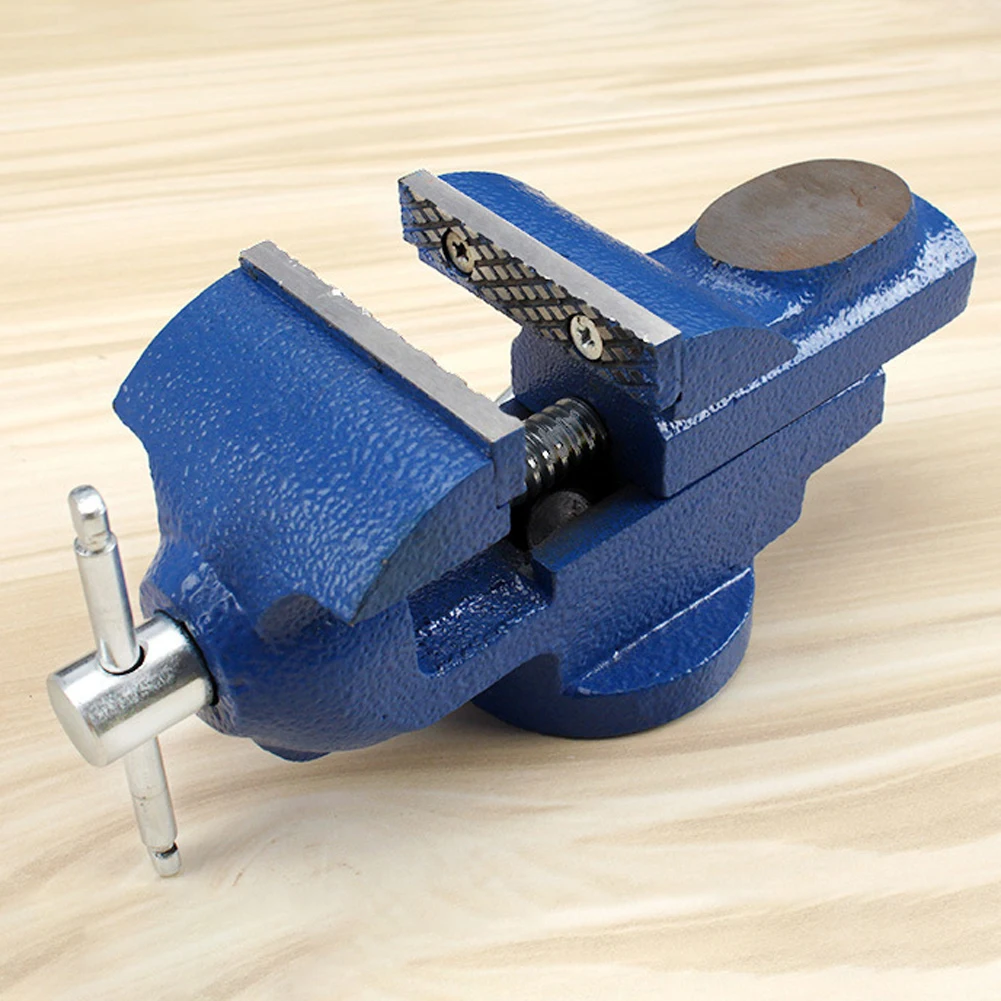 

Swivel Base Table Top Clamp Mechanic 360 Degree Press Vice Clamp-on Table Vise Workbench Tool Steel Jaws for Woodwork Fixing