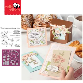 

MP044 FOREVER FLOWER Metal Cutting Dies and Stamps for DIY Scrapbooking Photo Card Making Decor Supplies Embossing Dies Template