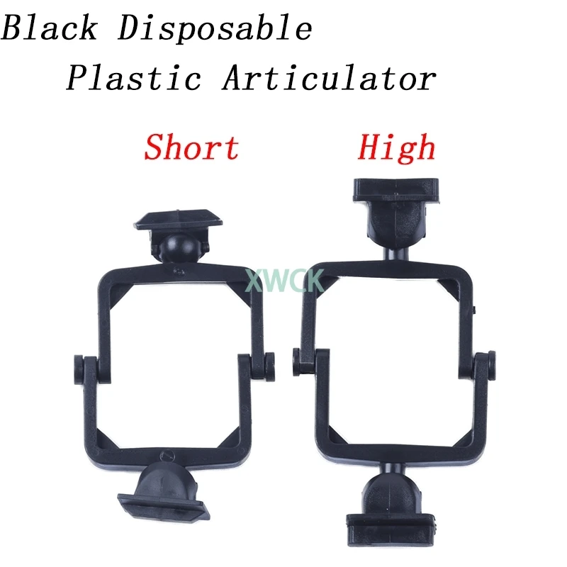 100 Pz Monouso Dentale Plastica Articolatore Articolatore Supporto Bocca Morso Titolare Dentale Nero Articolatore Materiale Laboratorio Dentale
