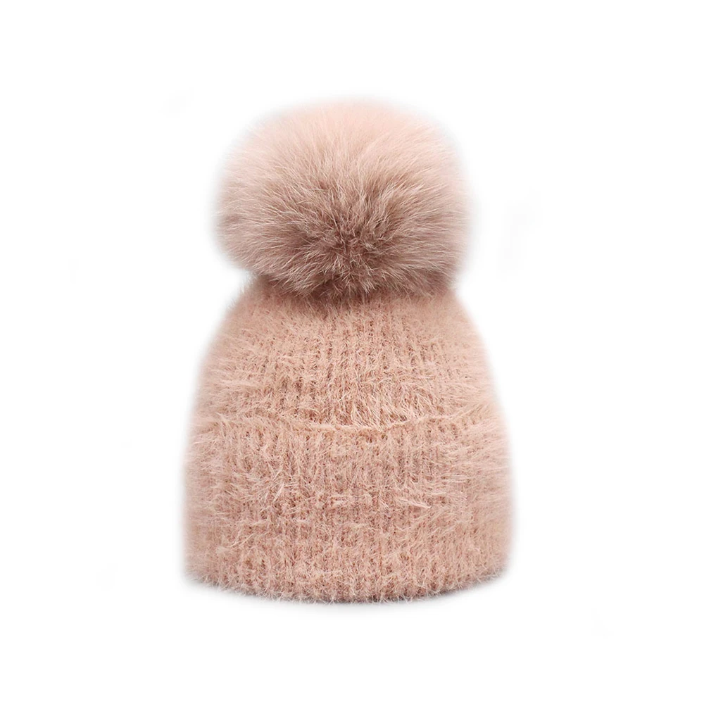 Шапка для взрослых, Повседневная шапка Skullies Beanies для женщин и мужчин, шапка из искусственного меха норки, теплые ветрозащитные аксессуары для улицы