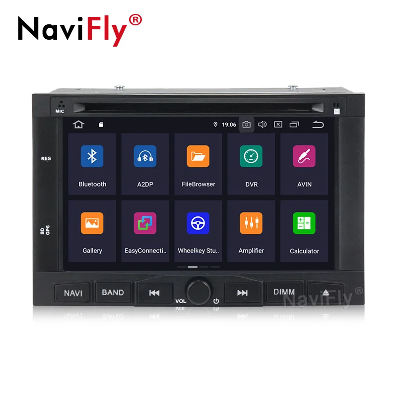 NaviFly, 8 ядер, 4 Гб ОЗУ, 64 Гб ПЗУ, Android 9,0, автомобильный мультимедийный плеер для peugeot 3008, peugeot 5008, 2009, автомобильный DVD, gps, DVR, wifi, радио