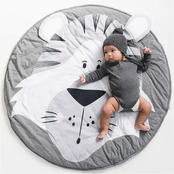 

Soft Baby Play Mat Cartoon Animal Infant Crawling Round Floor Carpets Rug Thick Photography Background Blanket Mats for Kids Chi