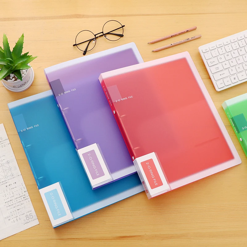 Ring Binder Pockets and PP Folder for A4 Paper