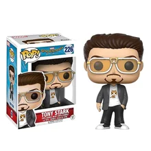 Funko pop Marvel Мстители: Endgame Железный человек TONY STARK 226# ПВХ фигурка Сборная модель игрушки для детей Рождественский подарок