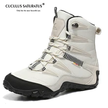 Cuculus/женские зимние ботинки; зимние ботинки из натуральной кожи; Теплые ботильоны на меху; женская обувь на плоской подошве с круглым носком; женская повседневная обувь на платформе