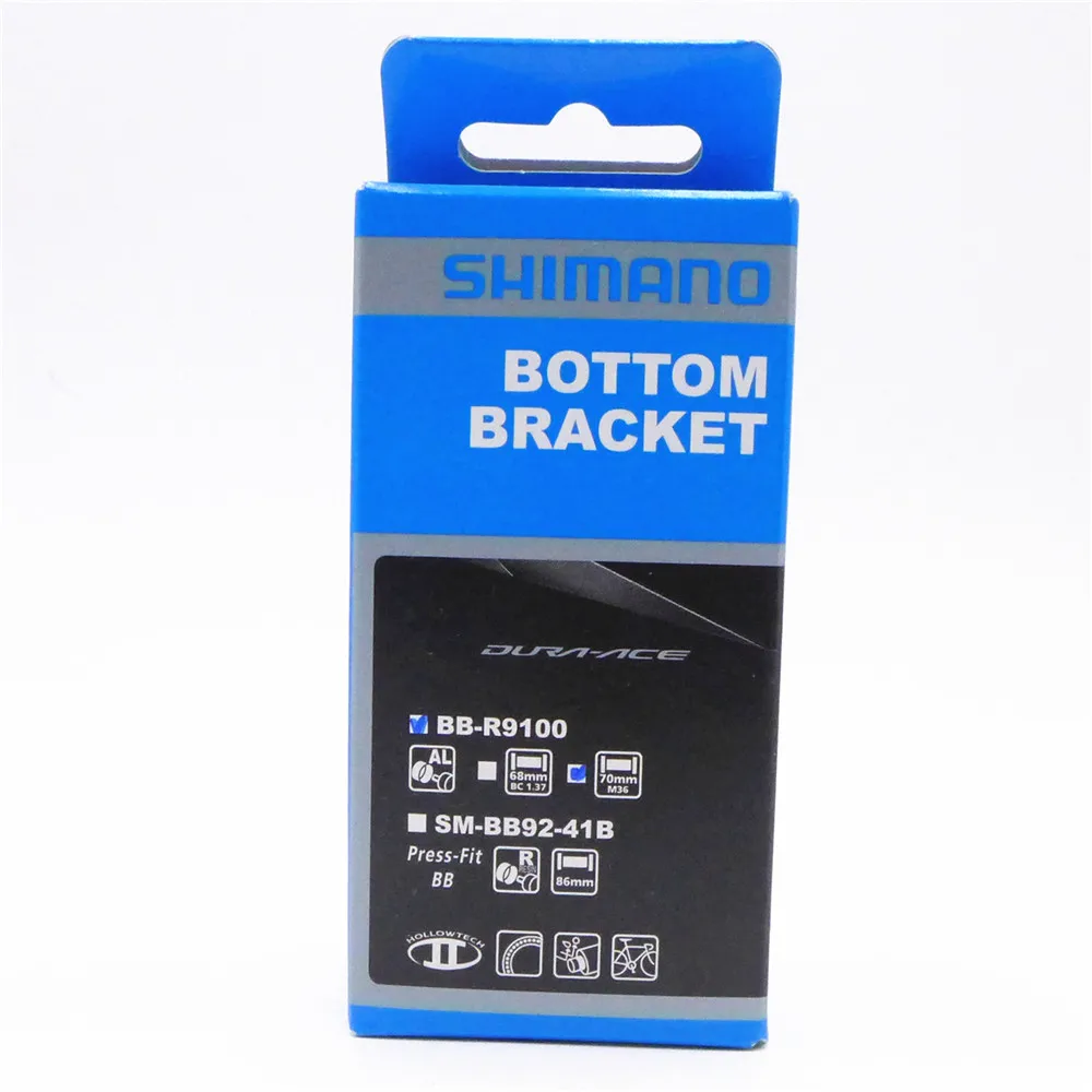 Shimano BB R9100 итальянский с резьбой 70 мм Дорожный велосипед Нижний Кронштейн Hollowtech 2
